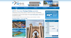 Desktop Screenshot of airlinkholidays.com